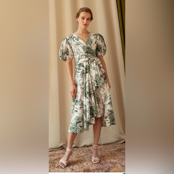 Guadalupe Dresses & Skirts - Guadalupe Green Blockprint Monica Dress